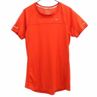 ナイキ(NIKE)のナイキ プリント ランニング 半袖 Tシャツ S レッド NIKE スポーツ トレーニング レディース(Tシャツ(半袖/袖なし))