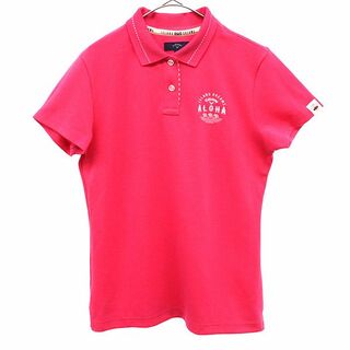 キャロウェイ(Callaway)のキャロウェイ 刺繍 ゴルフ 半袖 ポロシャツ L ピンク Callaway レディース(ポロシャツ)