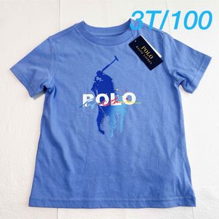 ポロラルフローレン(POLO RALPH LAUREN)のラルフローレン ビッグポニー半袖Tシャツ ブルー 3T/100(Tシャツ/カットソー)