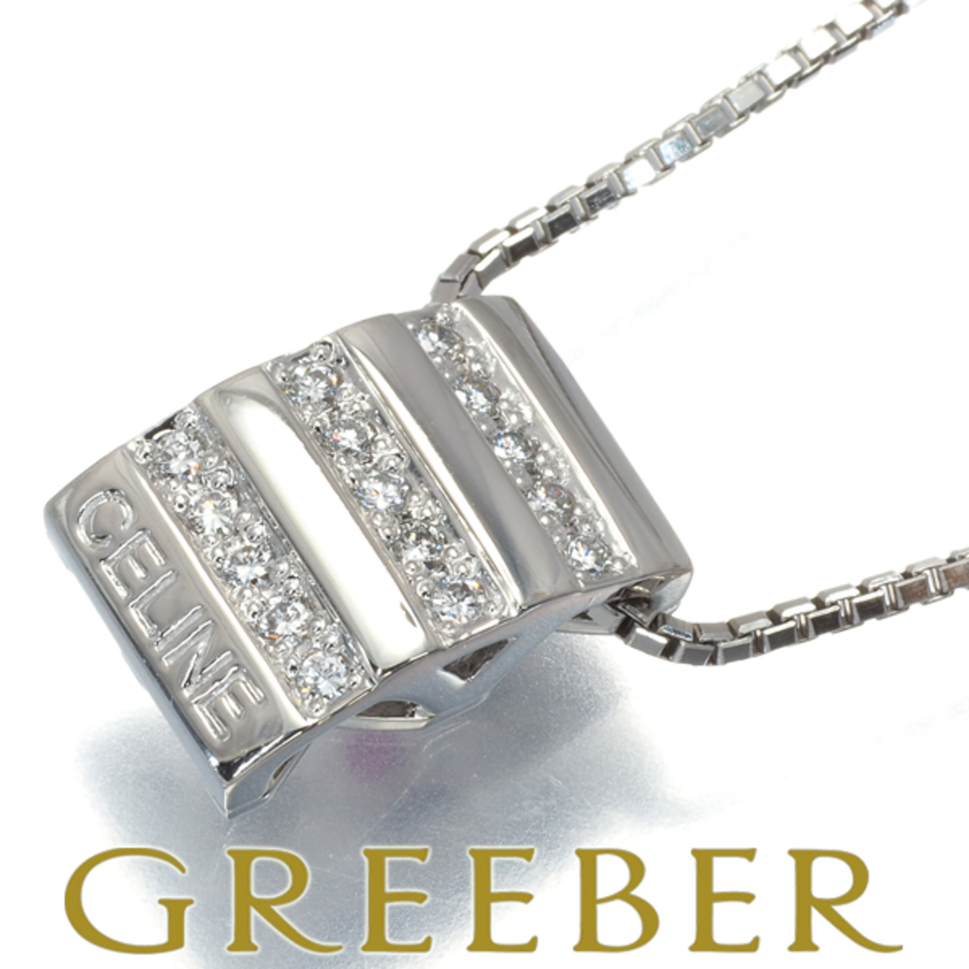 CELINE - セリーヌ ネックレス ダイヤ 0.20ct ルビー Pt900 CELINE - セリーヌ ネックレス ダイヤ 0.20ct ルビー Pt900