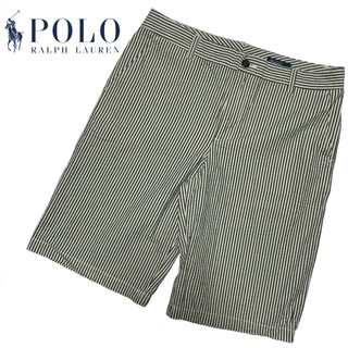 ポロラルフローレン(POLO RALPH LAUREN)のポロバイラルフローレン コットン シアサッカー ヒッコリー ショートパンツ(ショートパンツ)