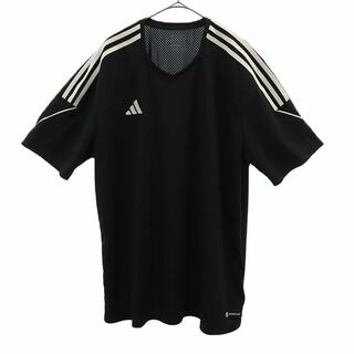 アディダス(adidas)のアディダス 刺繍 トレーニング 半袖 Tシャツ 3XL ブラック adidas スポーツ ビッグサイズ メンズ(Tシャツ/カットソー(半袖/袖なし))