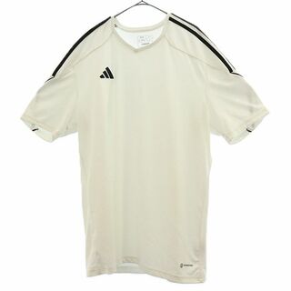 アディダス(adidas)のアディダス 刺繍 トレーニング 半袖 Tシャツ 3XL ホワイト adidas スポーツ ビッグサイズ メンズ(Tシャツ/カットソー(半袖/袖なし))