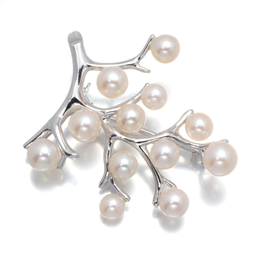 MIKIMOTO - ミキモト ブローチ パール アコヤ真珠 4.0-5.5mm MIKIMOTO - ミキモト ブローチ パール アコヤ真珠 4.0-5.5mm