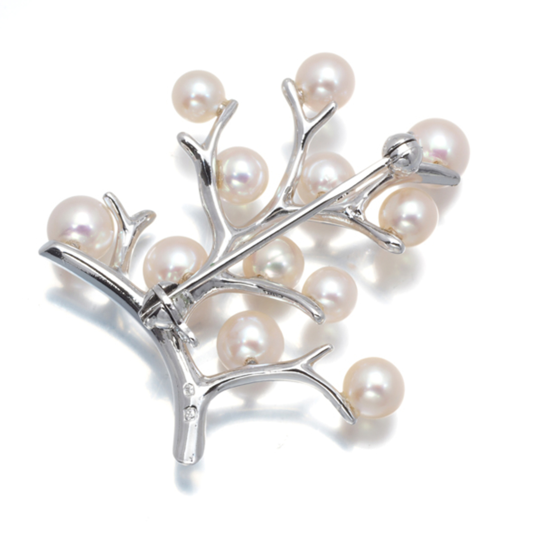 MIKIMOTO - ミキモト ブローチ パール アコヤ真珠 4.0-5.5mm MIKIMOTO - ミキモト ブローチ パール アコヤ真珠 4.0-5.5mm