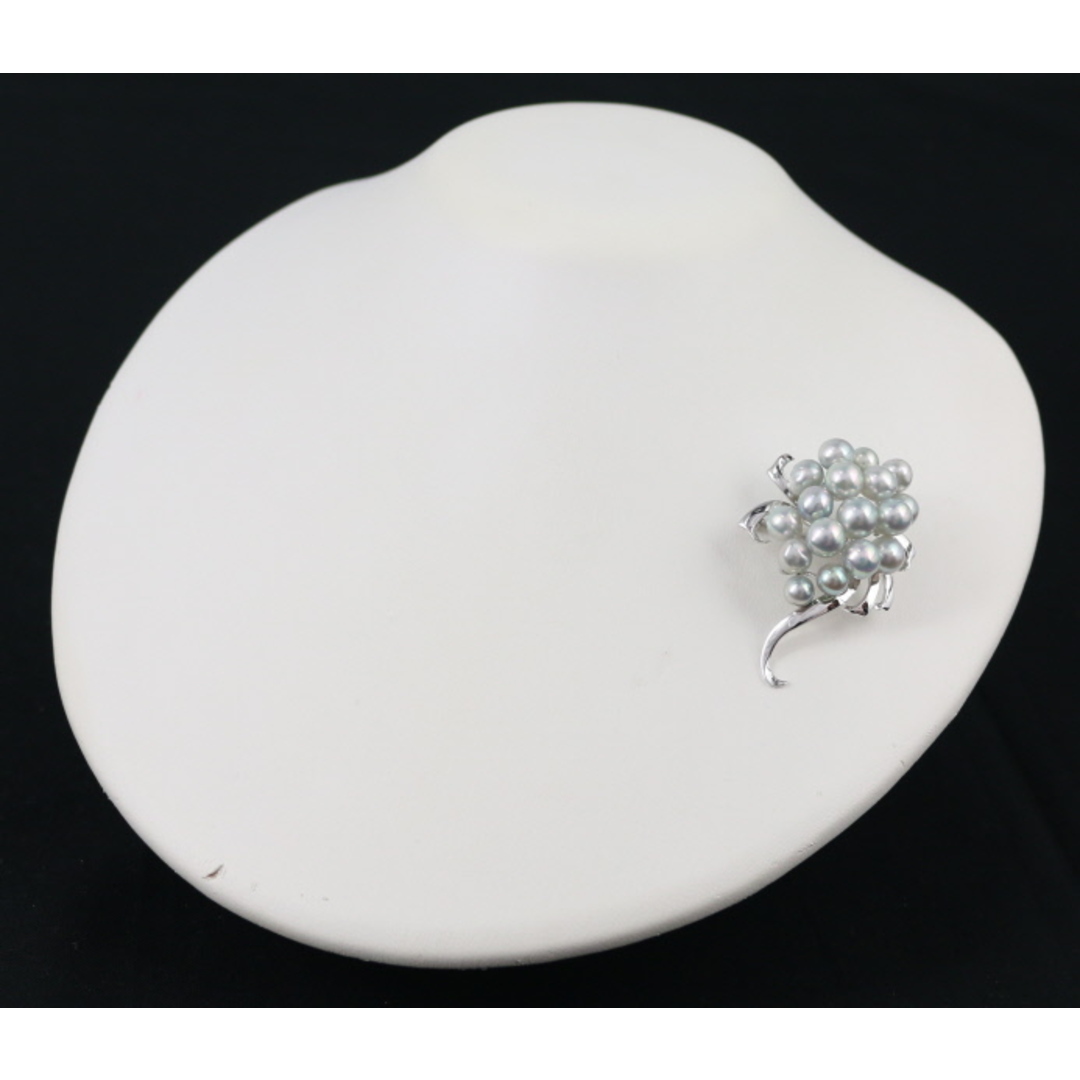 TASAKI - タサキ ブローチ グレーパール アコヤ真珠 5.6-7.6mm TASAKI - タサキ ブローチ グレーパール アコヤ真珠 5.6-7.6mm