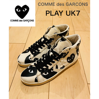 コムデギャルソン(COMME des GARCONS)の美品【コムデギャルソン】 スニーカー 白黒 プレイ 26cm(スニーカー)