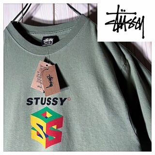 ステューシー(STUSSY)の【新品 ピグメントダイ S】ステューシー SS 64 オマージュ Tシャツ 緑(Tシャツ/カットソー(半袖/袖なし))