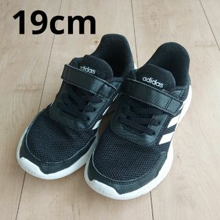 アディダス(adidas)のadidas♡黒 スニーカー 19cm(スニーカー)