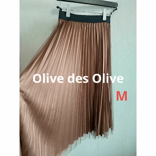 オリーブデオリーブ(OLIVEdesOLIVE)のused Olive des Olive プリーツ レーススカート M64-70(ひざ丈スカート)