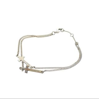 ディースクエアード(DSQUARED2)のディースクエアード Jesus Bracelets 2連クロス ブレスレット(バングル/リストバンド)