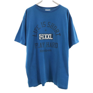 リーボック(Reebok)のリーボック 90s USA製 オールド 半袖 Tシャツ XL ブルー系 Reebok メンズ(Tシャツ/カットソー(半袖/袖なし))