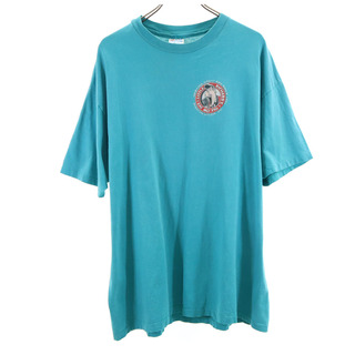 ヘインズ(Hanes)のヘインズ 90s USA製 オールド 半袖 Tシャツ XL ブルー系 Hanes メンズ(Tシャツ/カットソー(半袖/袖なし))