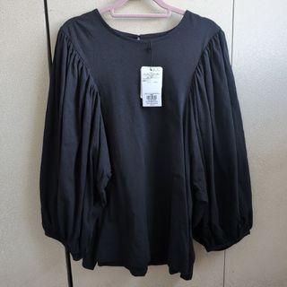 オペークドットクリップ(OPAQUE.CLIP)のオペークドットクリップ ボリュームスリーブカットソー　新品未使用　L(Tシャツ(長袖/七分))