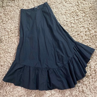 ザラ(ZARA)の【新品】ZARA ロングスカート　マーメイドスカート　ブラック　XS size(ロングスカート)