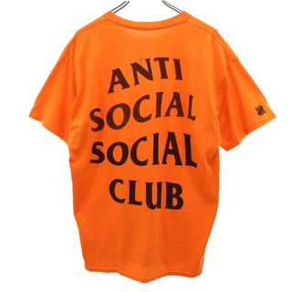 アンチソーシャルソーシャルクラブ(ANTI SOCIAL SOCIAL CLUB)のアンチソーシャルソーシャルクラブ USA製 バックプリント 半袖 Tシャツ L オレンジ ANTI SOCIAL SOCIAL CLUB メンズ(Tシャツ/カットソー(半袖/袖なし))