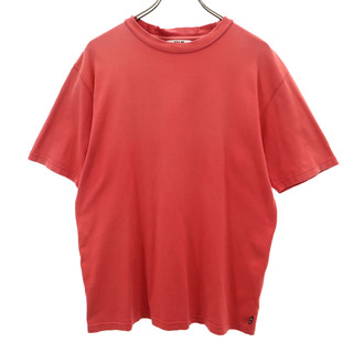 ヴァン アーチロゴ バックプリント 半袖 Tシャツ ＬＬ レッド VAN メンズ(Tシャツ/カットソー(半袖/袖なし))