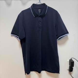 ユニクロ(UNIQLO)のユニクロ 半袖ポロシャツ　XL ネイビー(ポロシャツ)