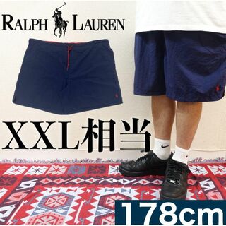 ラルフローレン(Ralph Lauren)の【美品】POLO Ralph Lauren ハーフパンツ XL 旧タグ ネイビー(ショートパンツ)