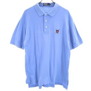 ポロバイラルフローレン 半袖 ポロシャツ L ブルー系 Polo by Ralph Lauren メンズ(ポロシャツ)