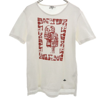 ヴィヴィアンウエストウッドマン 日本製 半袖 Tシャツ 46 ホワイト Vivienne WestwoodMAN メンズ(Tシャツ/カットソー(半袖/袖なし))