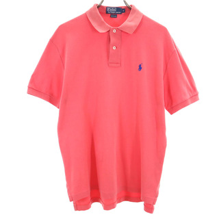 ポロバイラルフローレン 半袖 ポロシャツ S レッドピンク系 Polo by Ralph Lauren メンズ(ポロシャツ)