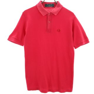 フレッドペリー(FRED PERRY)のフレッドペリー 英国 イングランド製 半袖 ポロシャツ 40 レッド系 FRED PERRY 鹿の子 メンズ(ポロシャツ)