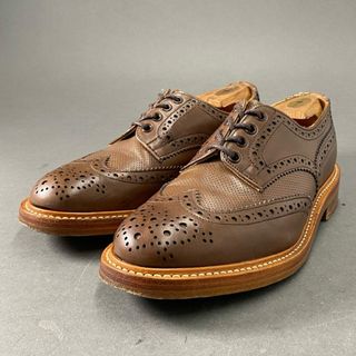 トリッカーズ(Trickers)の2f2 Tricker’s トリッカーズ BOURTON バートン ウィングチップ ブローグシューズ 7 1/2 ブラウン レザー イングランド製(ドレス/ビジネス)