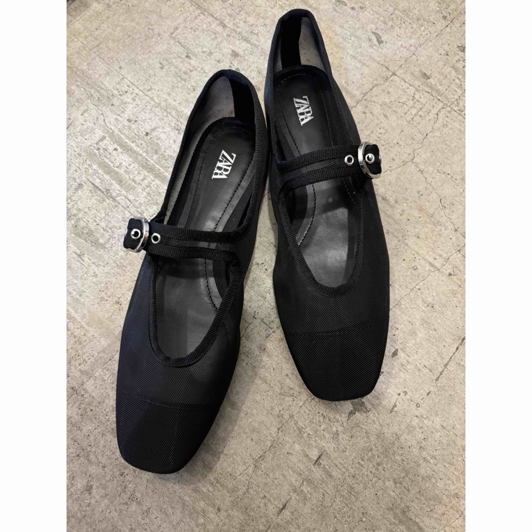 ZARA - ZARA メッシュメリージェーン 完売 35の通販 by ゾウイ's ZARA - ZARA メッシュメリージェーン 完売 35の通販 by ゾウイ's