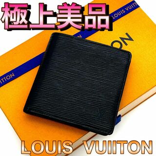ルイヴィトン(LOUIS VUITTON)の✨極上美品✨ルイヴィトン ポルトフォイユ  エピ　マルコ 黒　二つ折り財布(財布)