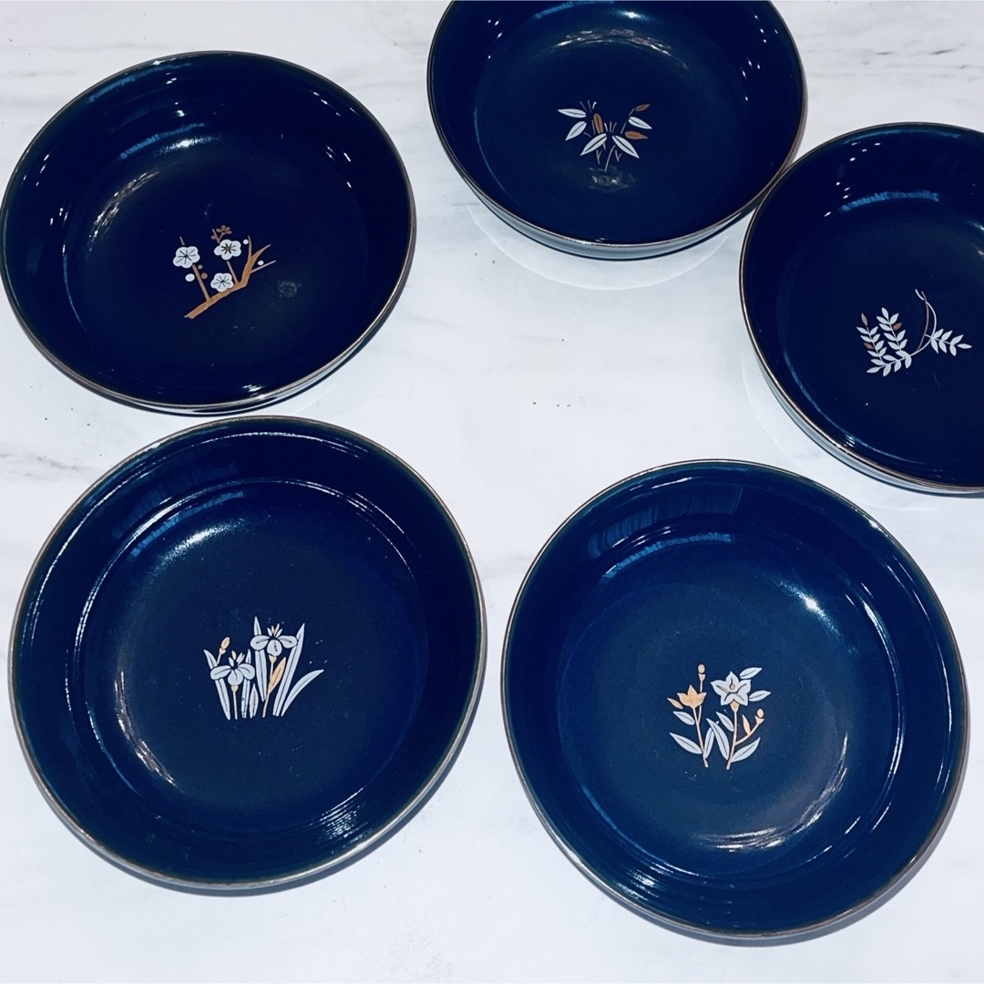 たち吉 - 新品 たち吉 金彩 小鉢セット 5枚組 丸皿 小皿 花柄 絵 たち吉 - 新品 たち吉 金彩 小鉢セット 5枚組 丸皿 小皿 花柄 絵