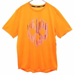 ナイキ(NIKE)の未使用 ナイキ プリント ランニング 半袖 シャツ S オレンジ NIKE Tシャツ メンズ(シャツ)