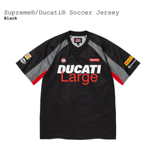 シュプリーム(Supreme)のSupreme Ducati Soccer Jersey Black (Tシャツ/カットソー(半袖/袖なし))
