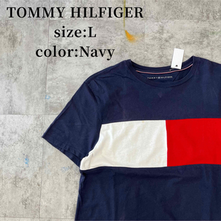 トミーヒルフィガー(TOMMY HILFIGER)のTOMMY HILFIGER 半袖Tシャツ アメカジ 古着 刺繍ロゴ(Tシャツ/カットソー(半袖/袖なし))