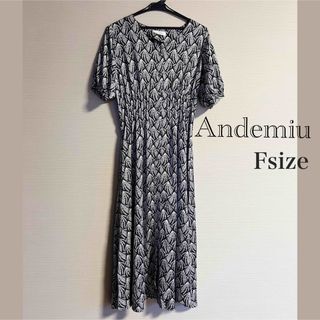 Andemiu ワンピース　Fsize(ロングワンピース/マキシワンピース)