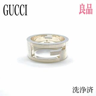 グッチ(Gucci)のグッチ ブランデッド G リング 指輪 925 シルバー 刻印10 約9号(リング(指輪))