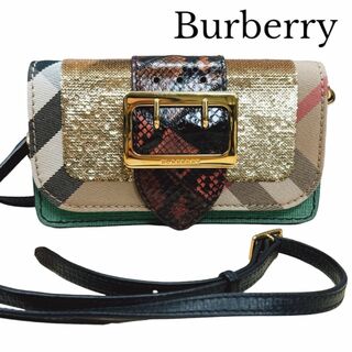 BURBERRY - バーバリー ショルダーバッグ クラッチバッグ クロスボディ パッチワーク