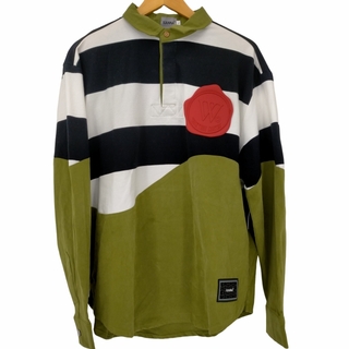 WANNA(フメイ) In bloom stripe rugger shirts(ポロシャツ)