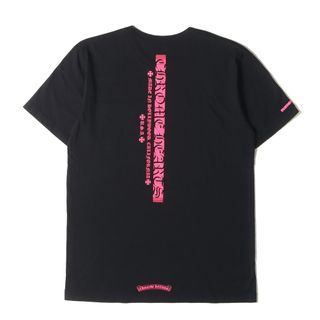 クロムハーツ(Chrome Hearts)のCHROME HEARTS クロムハーツ Tシャツ サイズ:L 20SS ネオンカラー スクロールロゴ ポケット クルーネック 半袖Tシャツ ブラック 黒 トップス カットソー USA製【メンズ】【中古】【美品】【K4108】(Tシャツ/カットソー(半袖/袖なし))