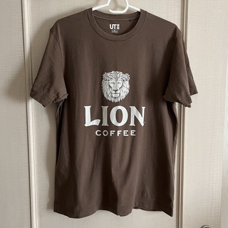 ユニクロ(UNIQLO)のユニクロ ライオンコーヒー コラボTシャツ M(Tシャツ/カットソー(半袖/袖なし))
