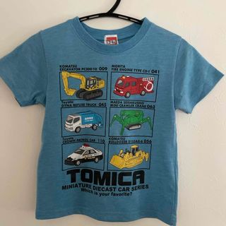 Takara Tomy - トミカ　110 綿ポリTシャツ　ブルー