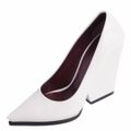 セリーヌ CELINE パンプス フィービー期 ポインテッドトゥ カーフレザー ヒール シューズ 靴 レディース 36(23cm相当) ホワイト