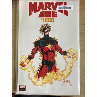 マーベル(MARVEL)のマーベル・エイジ　1000号　アメコミリーフ　初代キャプテン・マーベルの表紙(その他)