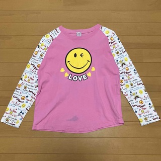 Tシャツ　ピンク　スマイリー　140(Tシャツ/カットソー)