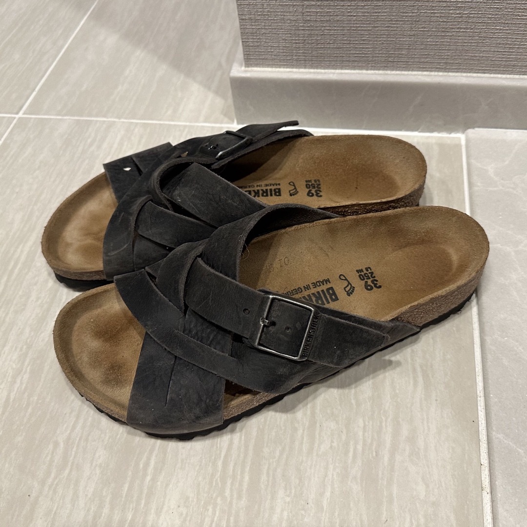 【新品タグ付】BIRKENSTOCK サンダル ルガーノ BIRKENSTOCK - ビルケンシュトック ルガーノ サンダル 25cmの
