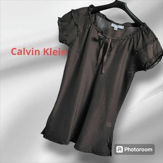 カルバンクライン(Calvin Klein)のシアーブラウス(シャツ/ブラウス(半袖/袖なし))