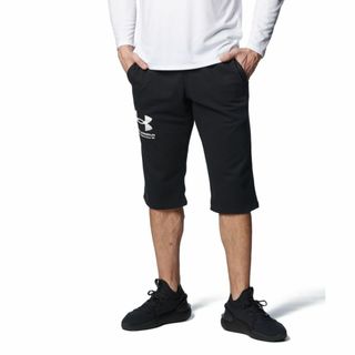 アンダーアーマー(UNDER ARMOUR)のアンダーアーマー 3/4 スウェット パンツ SM S 黒 ブラック 新品(その他)