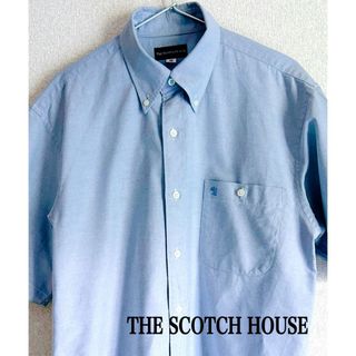 ザスコッチハウス(THE SCOTCH HOUSE)のTHE SCOTCH HOUSE  シャツ　オックスフォード　半袖　ブルー(シャツ)