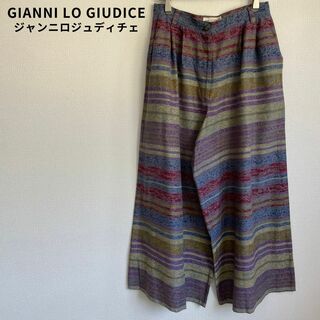 GIANNI LO GIUDICE - GIANNI LO GIUDICE ワイドパンツ ガウチョ 大きいサイズ 総柄