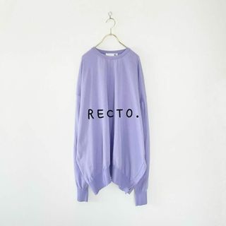 RECTO 薄手オーバーサイズボタンニット　スプリングニット(ニット/セーター)